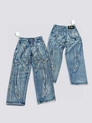 Thug Club24WW Retro washed denim jeans - Blue