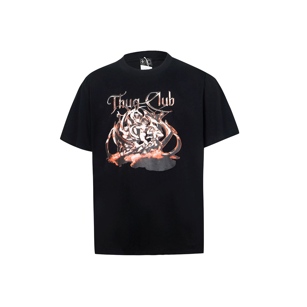 thug club新款2026夏季宽松休闲短袖上衣T恤男女美式潮流小众潮牌 (1)