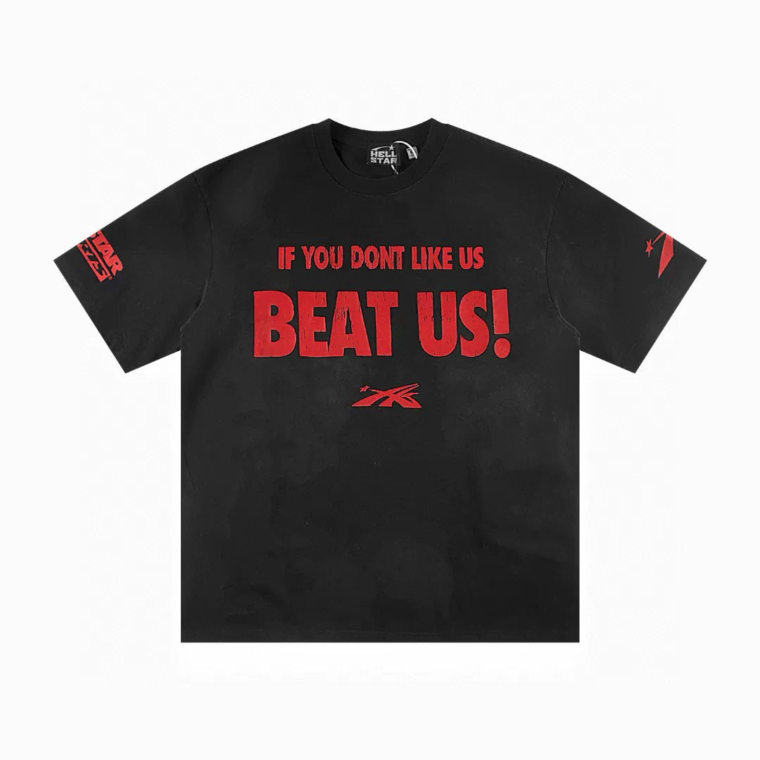 Thug Club American Retro Vintage Short sleeved T-shirt Summer Hip Hop Men and Women Ins Couple Street Trendy Brand Half Sleeve